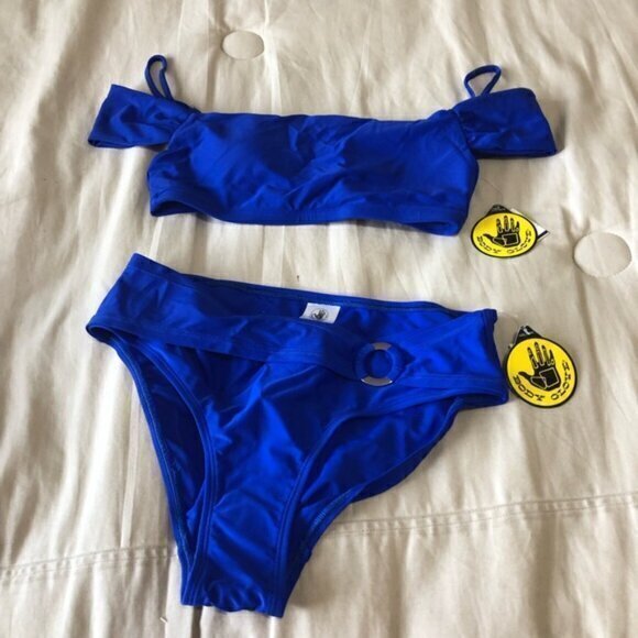 Body Glove blue 90’s style  bikini - Picture 1 of 11